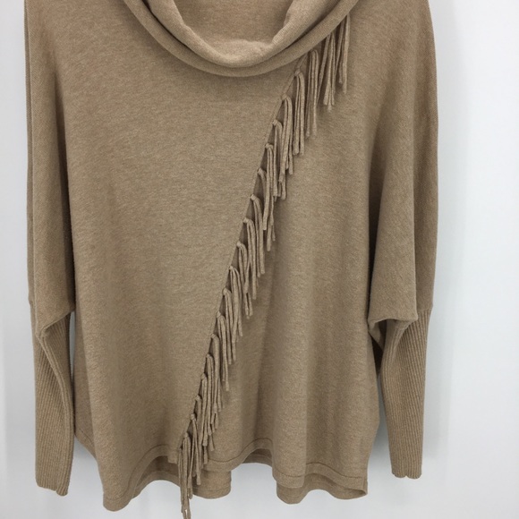 MARBLE BeigeFauxWrapFrontDolmanSleeve SweaterLarge - Picture 5 of 7